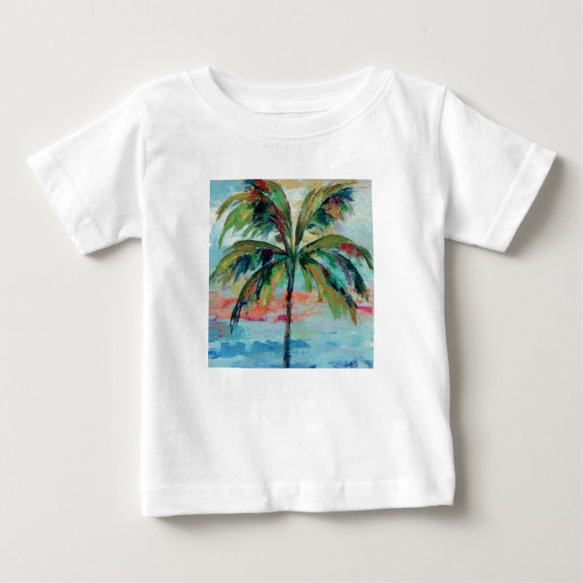 Tropisk | palmträd tee shirt (Framsida)