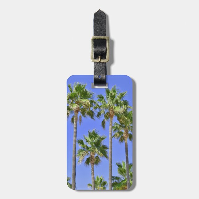 Tropisk palmträdpersonlig bagagebricka (Vertikal Framsida)