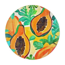 Tropisk Papaya Popkonst