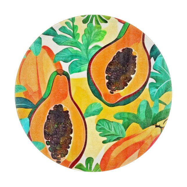 Tropisk Papaya Popkonst (Framsidan)