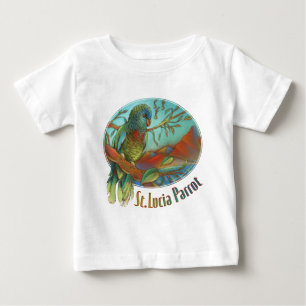 Tropisk papegoja av Saint Lucia T-shirt