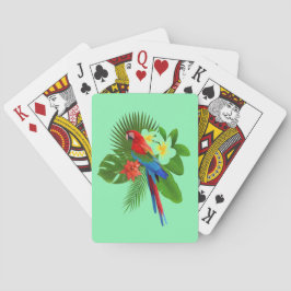 Tropisk papegoja casinokort