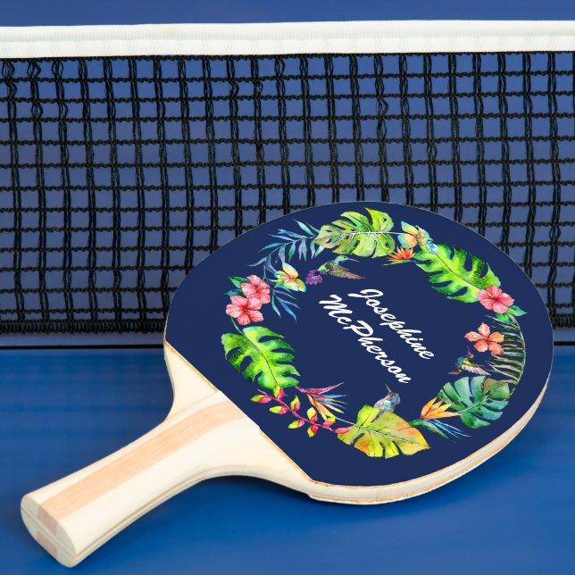 Tropisk paradis krans med namn pingisracket (Insitu)