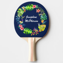Tropisk paradis krans med namn pingisracket