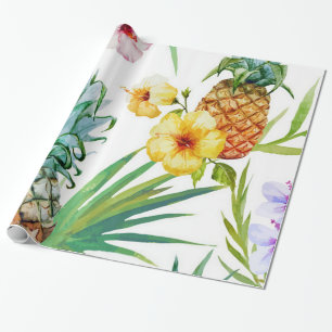 Tropisk paradisananas som slår in papper presentpapper
