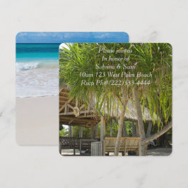 Tropisk paradise Beach Handflatan Destiny Destiny' Inbjudningar