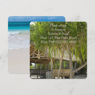 Tropisk paradise Beach Handflatan Destiny Destiny' Inbjudningar