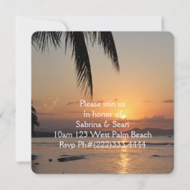 Tropisk paradise Beach Handflatan Destiny Destiny' Inbjudningar