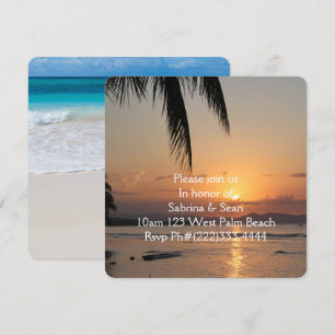 Tropisk paradise Beach Handflatan Destiny Destiny' Inbjudningar