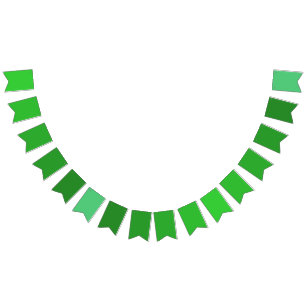 Tropisk paradise Gradient Lime Green till Emerald Vimplar