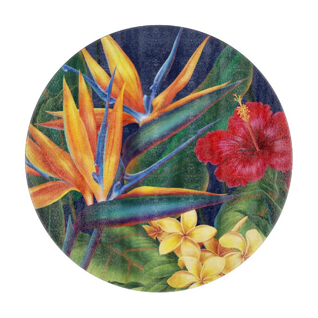 Tropisk paradise Hawaiian Blommigt Caking Board (Framsidan)