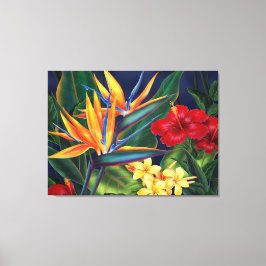Tropisk paradise Hawaiian Large Wrapped Canvas