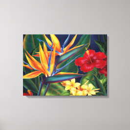 Tropisk paradise Hawaiian Wrapped Canvas