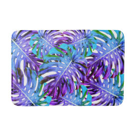 Tropisk paradise Monstera Löv Abstrakt Mönster Badrumsmatta