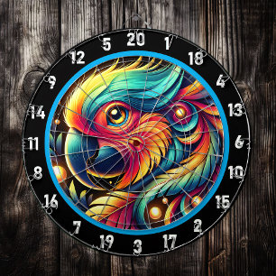 Tropisk paradise Parrot Dartboard Decor Darttavla