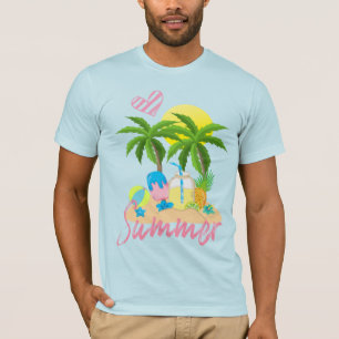 Tropisk paradise Sommar Kärlek Beach Manar T-Shir T Shirt