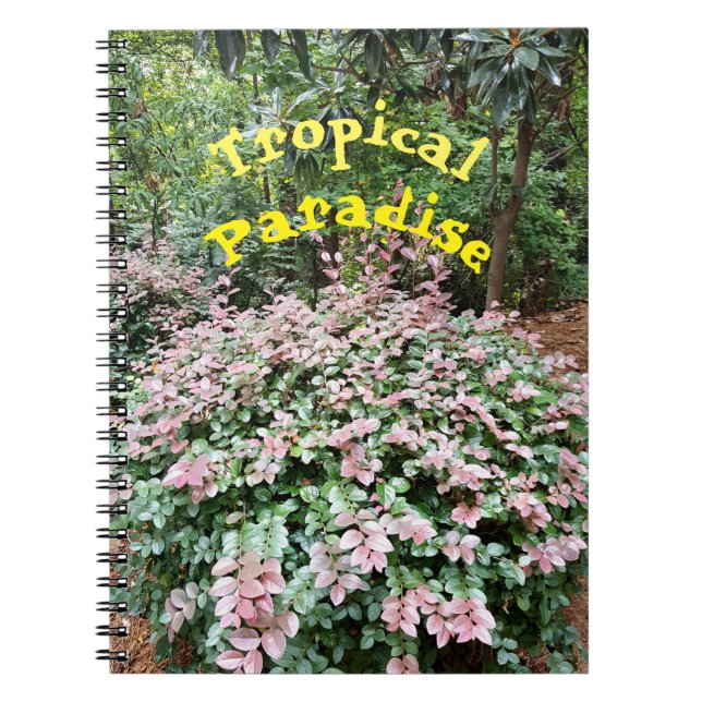 Tropisk paradise Spiral bärbar dator Anteckningsbok (Framsidan)