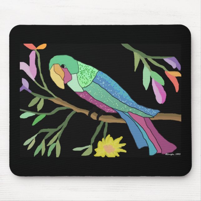 Tropisk paradismousepad musmatta (Framsidan)