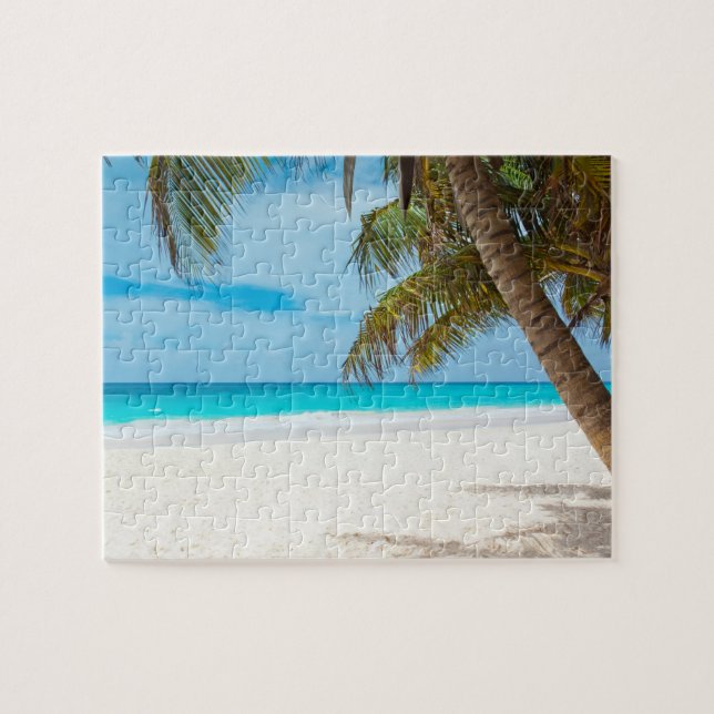 Tropisk paradisstrand pussel (Horisontell)
