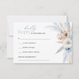 Tropisk pärla med blått och brunt torkat elegant OSA kort