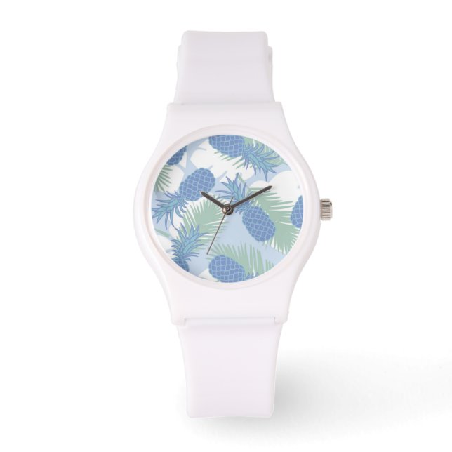 Tropisk pastel Pineapple Mönster Armbandsur (Framsida)