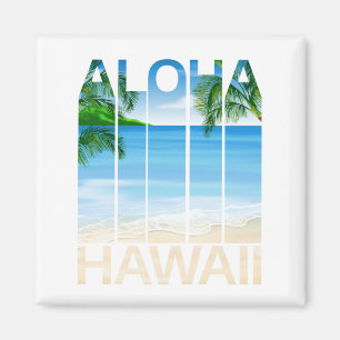 Tropisk persika på Aloha Hawaii-öarna Magnet