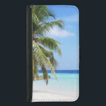 Tropisk persikoturkos Vatten vit Sand Plånboksfodral För Samsung Galaxy S5<br><div class="desc">Fin Tropical Beach med Turquise Vatten. Den vita sandstranden blå himmel i Paradise.</div>