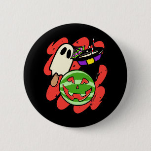 Tropisk Pineapple Monster Halloween Classic Knapp
