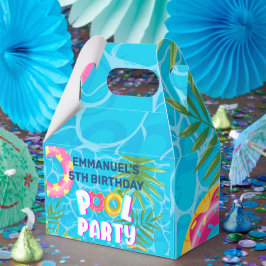 Tropisk Poolparty Födelsedag Presentaskar