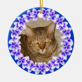 Tropisk prydnad för PlumeriaLeifoto Julgransprydnad Keramik