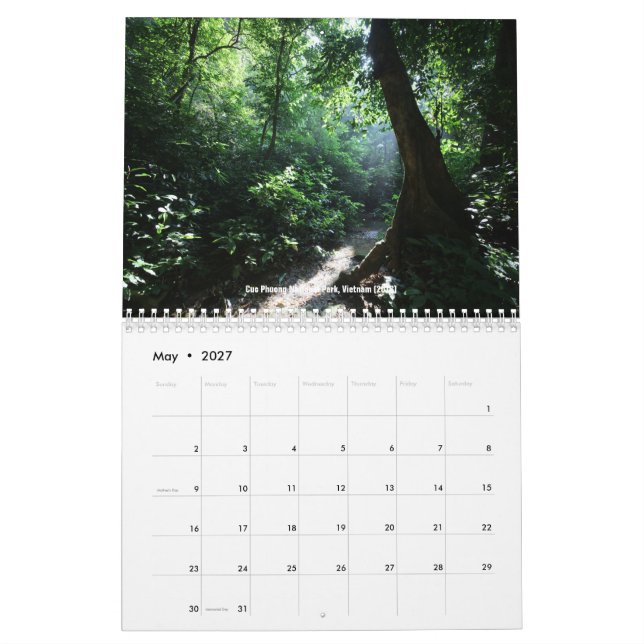 Tropisk rainforestskalender kalender (May 2027)