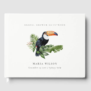 Tropisk regnskog Tucan Fauna Bröllopsdusch Gästböcker