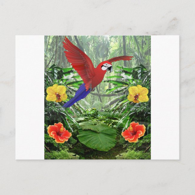 Tropisk regnskog vykort (Framsida)