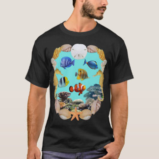 Tropisk revfisk t shirt