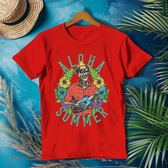 Tropisk Roligt i Sol - Aloha Summer Vibes T Shirt (Skapare uppladdad)
