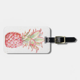 Tropisk | rosa ananas bagagebricka