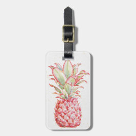 Tropisk | rosa ananas bagagebricka