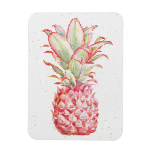 Tropisk rosa ananas magnet
