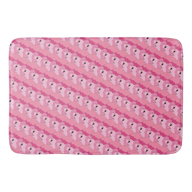 Tropisk Rosa Flamingo Badrumsmatt Dekoration För H Badrumsmatta (Framsidan)