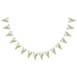 Tropisk Rosa Flamingo-Födelsedagsfest Vimplar