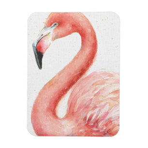 Tropisk rosa Flamingo Magnet