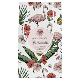 Tropisk Rosa Flamingo och Hibiscus Bachelorette