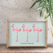 Tropisk Rosa Flamingos