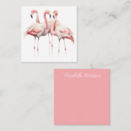 Tropisk Rosa Flamingos Personlig Anteckningskort