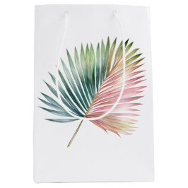 Tropisk Rosa Grön Blad Bröllop