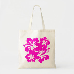 Tropisk Rosa Hibiscus Bag Tygkasse
