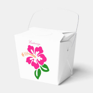 Tropisk rosa hibiskusblomma Thunder_Cove Presentaskar