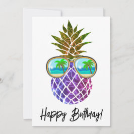 Tropisk rosa lila ananas