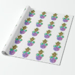 Tropisk rosa lila ananas presentpapper<br><div class="desc">Papper förpackning för ananas lila vid tropisk rosa - Möt vår vackra lila ananas och rockar ett par solglasögon av coola med en bräcklig vrid! I skuggornas reflektion hittar du en serenstrandscen som är komplett med mousserande vatten och en svällande handflatan träd. Ananas unika lila hue spegel, som skakar yta...</div>