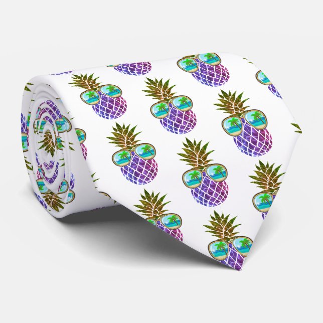 Tropisk rosa lila ananas slips (Rullad)